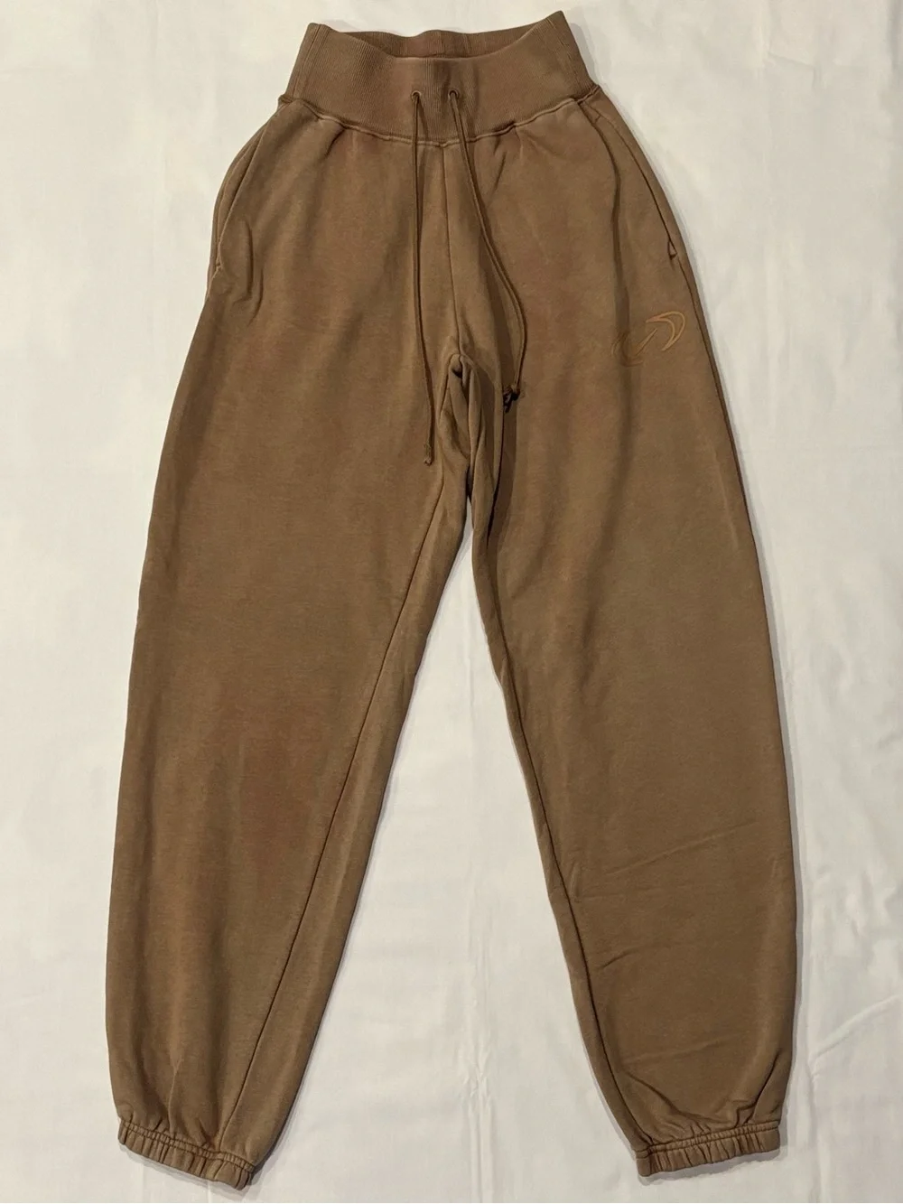 Nike Run Club NRC Fleece Joggers Sweatpants Washed Brown High Waist Women’s XXS
